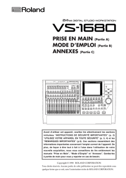 Roland VS-1680 Manuel utilisateur