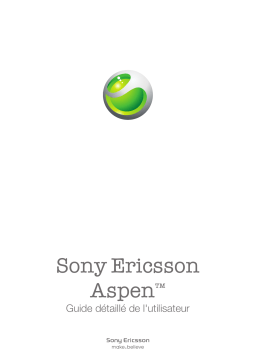 Sony Ericsson Aspen Manuel utilisateur