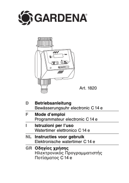 Gardena C 14e -1820 Manuel utilisateur