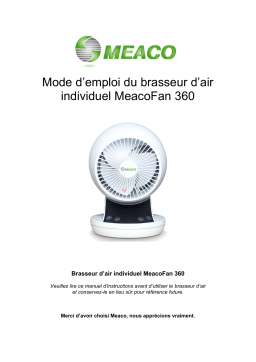 Meaco MeacoFan 360 Personal Air Circulator Manuel utilisateur