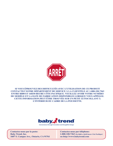 Deluxe Trend Nursery Center | Manuel du propriétaire | Baby Trend c8263bcc Playard Manuel utilisateur | Fixfr