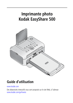 Kodak EASYSHARE 500 Manuel utilisateur