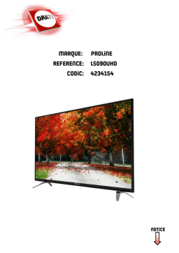 Proline L4390UHDL5090UHD Manuel utilisateur