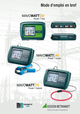 Gossen MetraWatt MAVOWATT 30 Operating instrustions