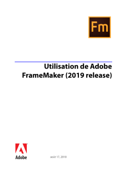 Adobe Framemaker 2019 Manuel utilisateur