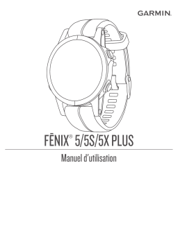 Garmin Fenix 5 Plus Mode d'emploi