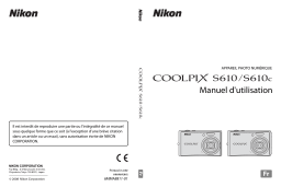 Nikon Coolpix S610 Manuel utilisateur