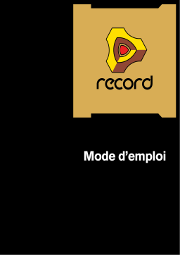 Native Instruments Record v1.0 Mode d'emploi