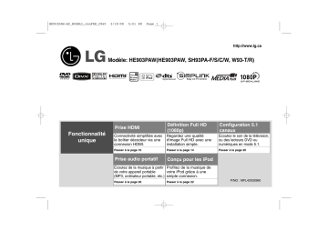 LG HE903PAW Manuel du propriétaire | Fixfr