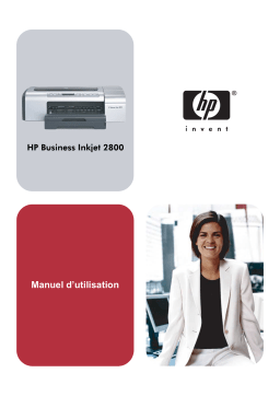 HP Business Inkjet 2800 Manuel utilisateur