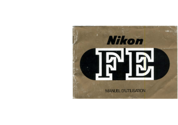 Nikon FE Mode d'emploi | Fixfr