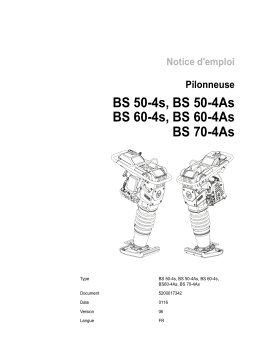 Wacker Neuson BS60-4As 4 Stroke Rammer Manuel utilisateur