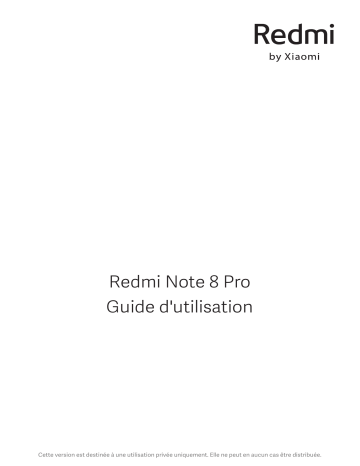 Mode d'emploi | Xiaomi Redmi Note 8 Pro Manuel utilisateur | Fixfr