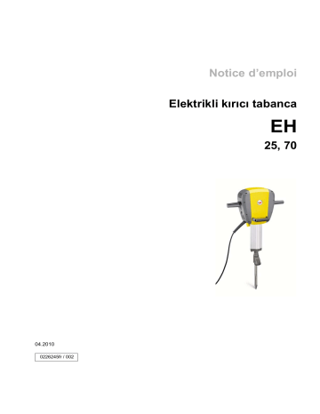 EH 25/230V | Wacker Neuson EH 75/240V Electric Breaker Manuel utilisateur | Fixfr