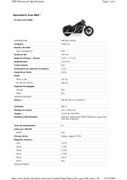 HARLEY-DAVIDSON SPORTSTER IRON 883 Manuel utilisateur