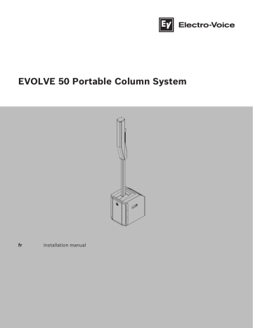 Mode d'emploi | Electro-Voice EVOLVE 50 Manuel utilisateur | Fixfr