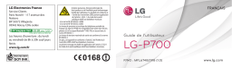 LG Série P700 sfr Manuel utilisateur