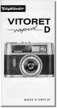 VOIGTLANDER Vitoret Rapid D Mode d'emploi