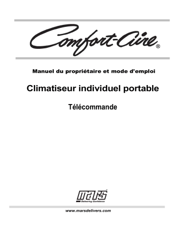 PSH-141D | PS-101D | PS-121D | COMFORT-AIRE PS-81D PORTABLE A/C 8K 115 SGL PIPE Manuel du propriétaire | Fixfr