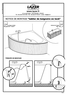 LAZER TABLIER DE BAIGNOIRE TECK Manuel utilisateur