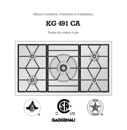 Gaggenau KG491110CA Manuel utilisateur