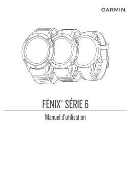 Garmin Fenix 6 series Manuel utilisateur