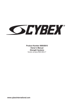 Cybex International 8800 SERIES FUNCTIONAL TRAINER Manuel utilisateur
