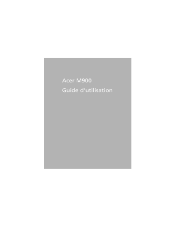 Manuel du propriétaire | Acer M900 Manuel utilisateur | Fixfr