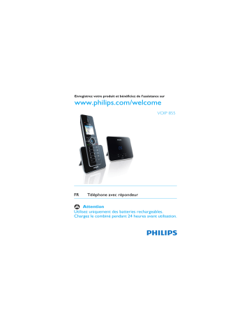 Manuel du propriétaire | Philips voip 855 Manuel utilisateur | Fixfr