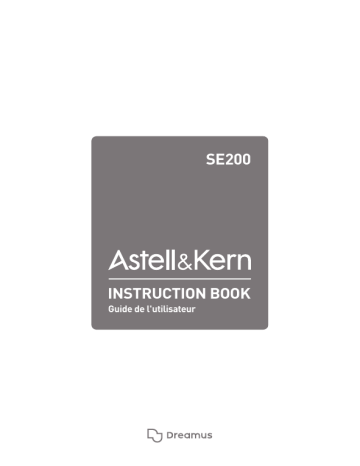 Mode d'emploi | iRiver Astell & Kern SE200 Manuel utilisateur | Fixfr