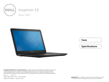 Dell Inspiron 15 7559 laptop spécification | Fixfr