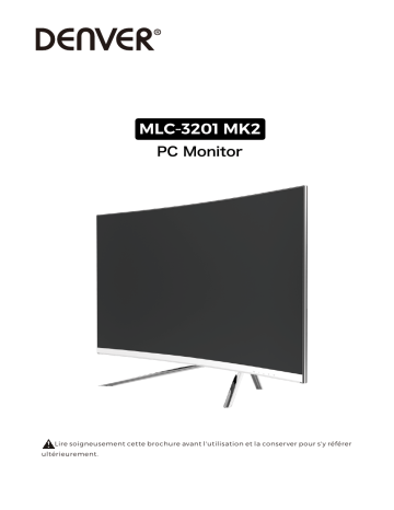 Denver MLC-3201MK2 31,5” FULL HD curved PC monitor Manuel utilisateur | Fixfr