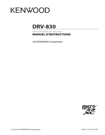 Mode d'emploi | Kenwood DRV-830 Manuel utilisateur | Fixfr