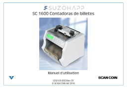 SCAN COIN SC-1600 Manuel utilisateur