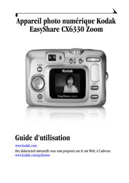 Kodak EasyShare CX6330 Zoom Manuel utilisateur