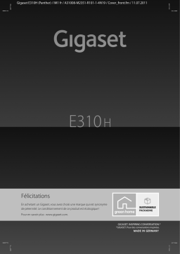 Gigaset E310H Manuel utilisateur