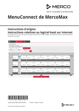 Merco Products MercoMax Menu Connect Creation Software Manuel utilisateur
