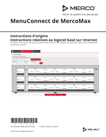 Merco Products MercoMax Menu Connect Creation Software Manuel utilisateur | Fixfr