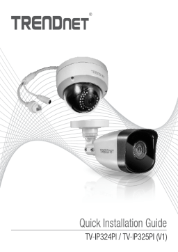 Trendnet TV-IP325PI Indoor/Outdoor 1MP H.264 PoE IR Dome Network Camera Manuel utilisateur