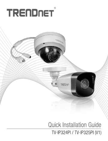 TV-IP324PI | Trendnet TV-IP325PI Indoor/Outdoor 1MP H.264 PoE IR Dome Network Camera Manuel utilisateur | Fixfr