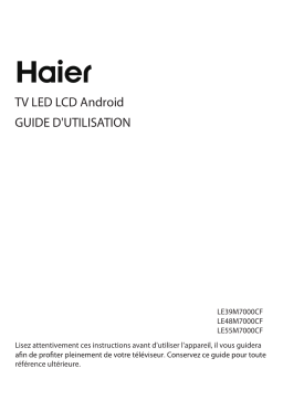 Haier LE39M7000CF Manuel utilisateur