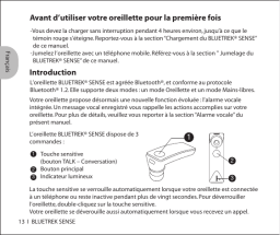 BlueTrek Sense Manuel utilisateur