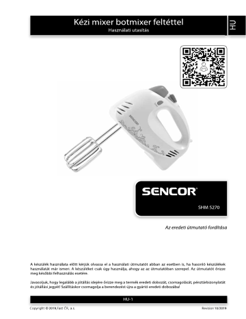 Sencor SHM 5270-EUE3 Manuel utilisateur | Fixfr