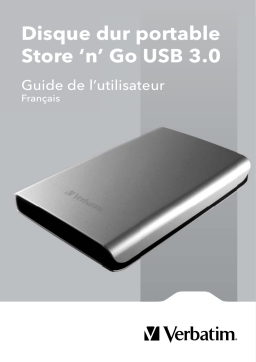 Verbatim STORE N GO PORTABLE HARD DRIVE USB 3.0 Manuel utilisateur