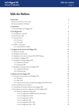 LaCie BIGGEST S2S AVEC PCI-X CARTE Manuel utilisateur