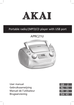 Akai APRC 21U Manuel utilisateur