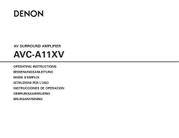 Denon AVC-A11XV Manuel utilisateur