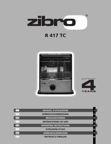 Manuel du propriétaire | Zibro R 417 TC Manuel utilisateur | Fixfr