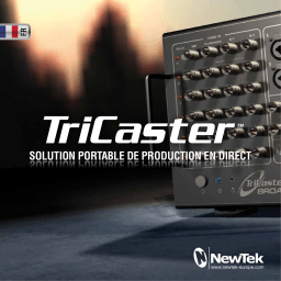 NEWTEK TRICASTER Manuel utilisateur