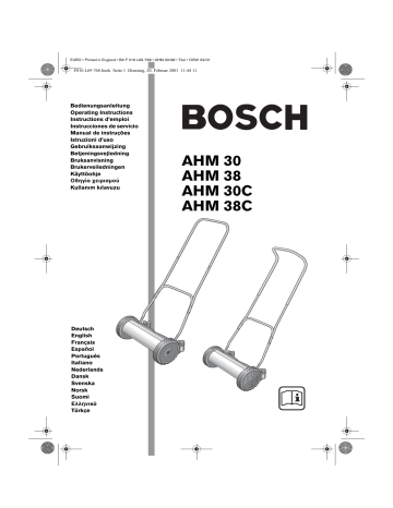 Bosch AHM 38 Manuel utilisateur | Fixfr